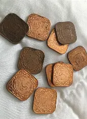 7 square copper patras